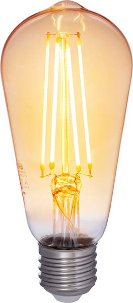 LED Filament Airam E27 Edison 4,5W amber 360lm dimbar mycket varmvit