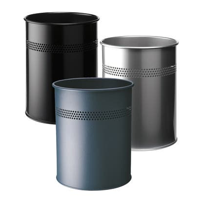 Papperskorg metall 15l