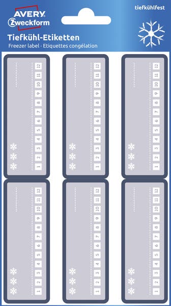 Frysetikett Avery 26x73 mm