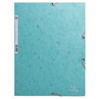 Snoddmapp A4 3-klaff Frosted blue