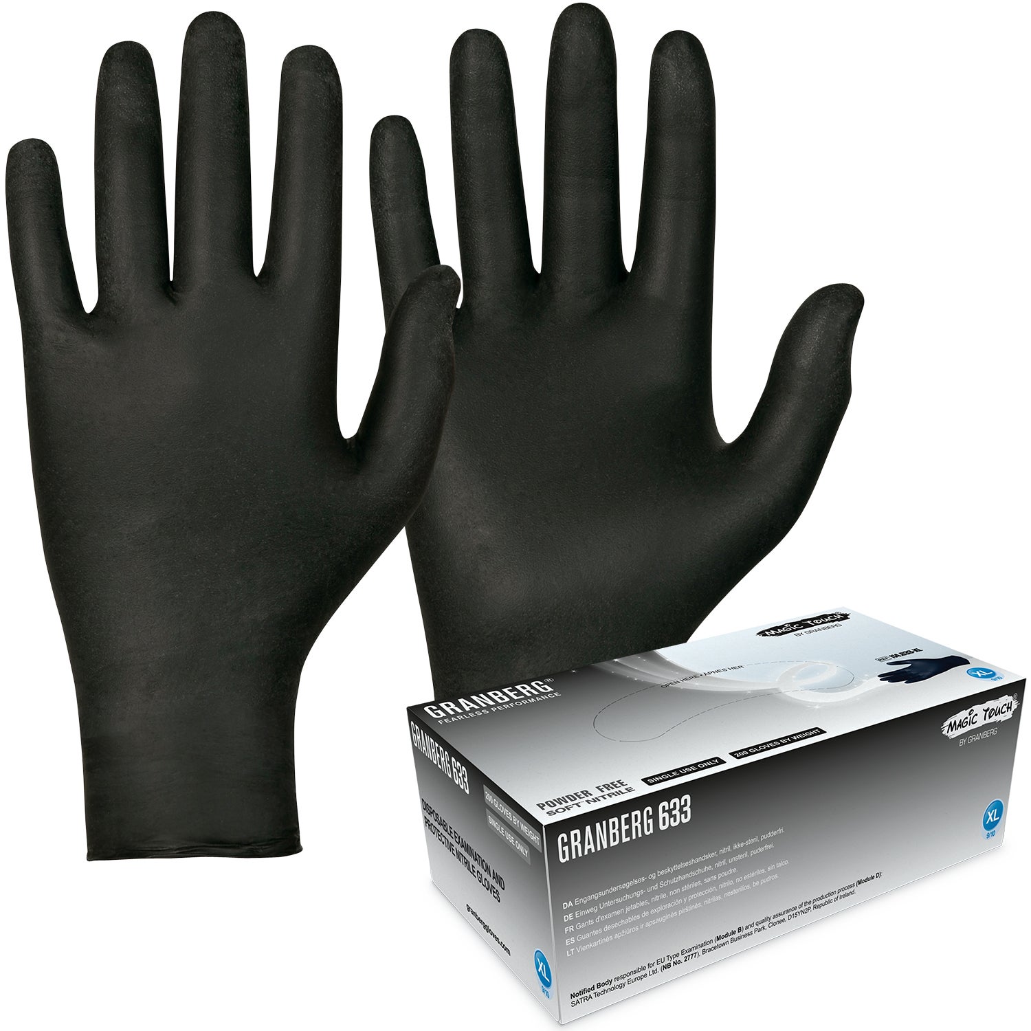 Nitrilhandske 633 svart 180–/200-pack