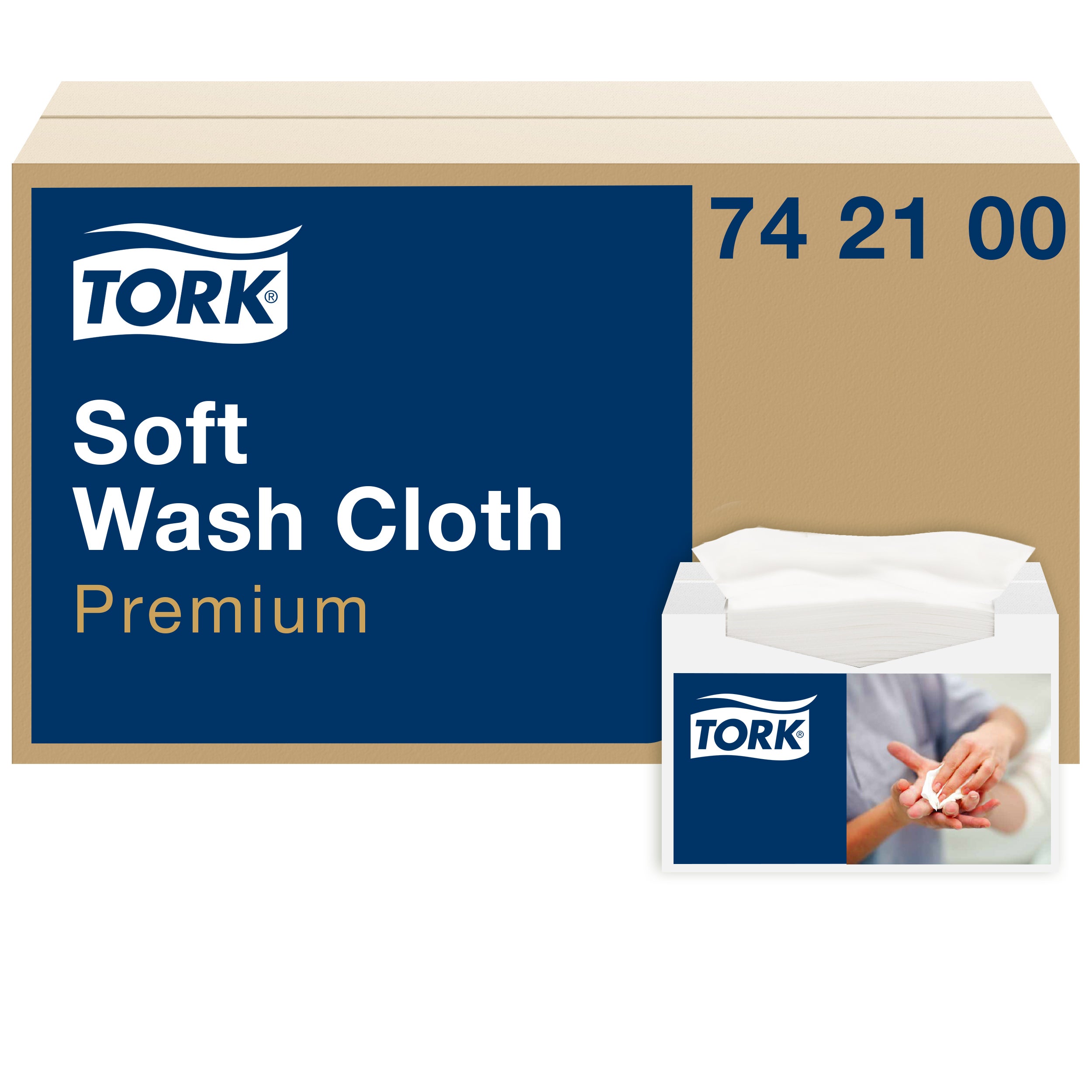 Tvättlapp mjuk Tork 135-pack