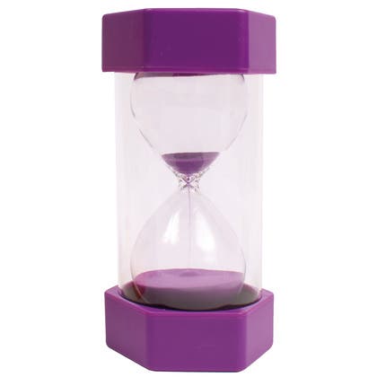 Stort timglas 15 min lila