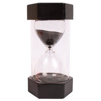 Stort timglas 30 min svart