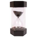 Stort timglas 30 min svart