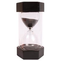 Stort timglas 30 min svart