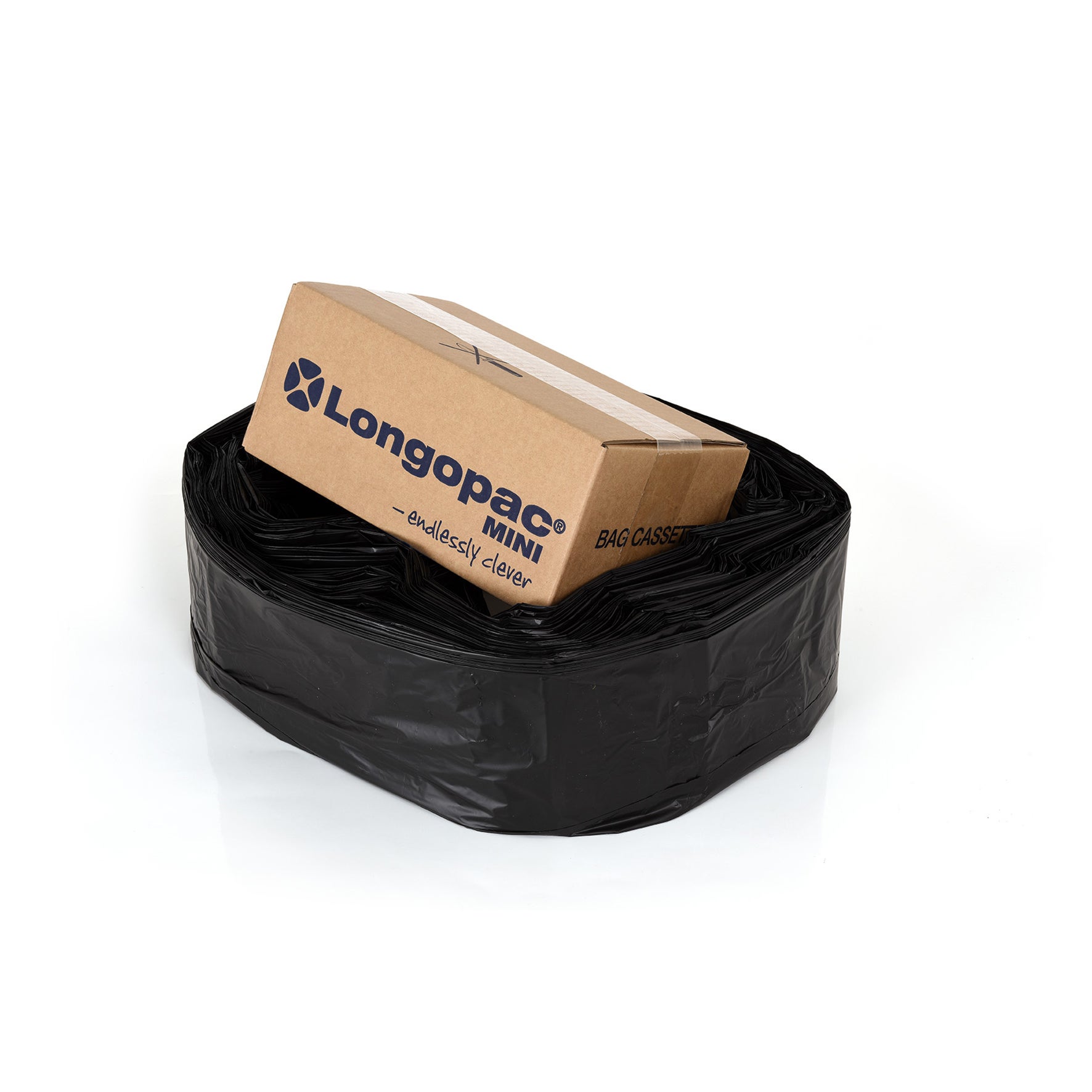 Säckkassett Mini 18my 60 meter svart