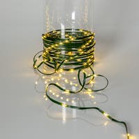 Julgransslinga Dew Drop Micro grön 8x2 m varmvit