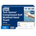 Komprimerad handduk Tork Xpress® Mjuk Multifold H2 2700/trp