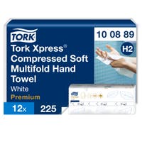 Komprimerad handduk Tork Xpress® Mjuk Multifold H2 2700/trp