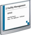 Dörr-/Väggskylt Click Sign A6 grå