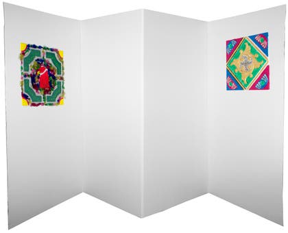 Utställningsskärm well vit 5 mm