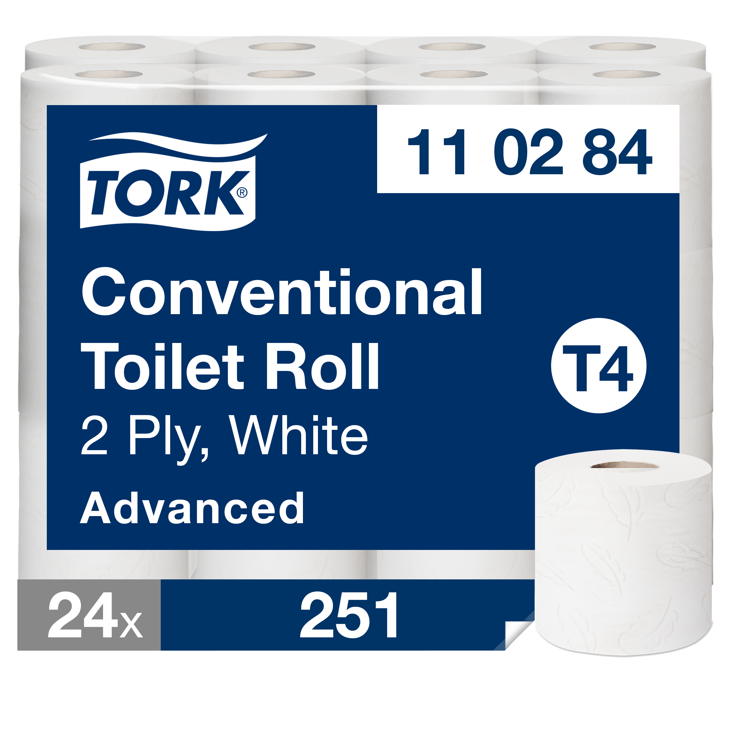 Toalettpapper Tork Advanced 2-lager vit T4