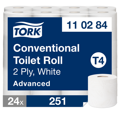 Toalettpapper Tork Advanced 2-lager vit T4