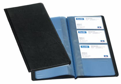 Visitkortsbok 96 kort svart