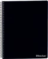 Kollegieblock PP A4 linjerat svart