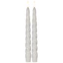 LED Antikljus Flamme Shine 2-pack vit