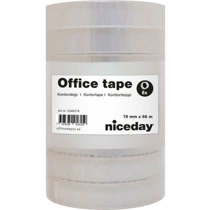 Kontorstejp Niceday 66mx19mm 8/fp