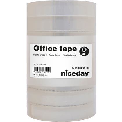 Kontorstejp Niceday 66mx19mm 8/fp