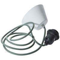 Takupphäng 2 m salviagrön/svart E27