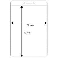 Plastficka stående 62x93 mm