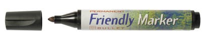 Märkpenna Friendly Marker konisk svart