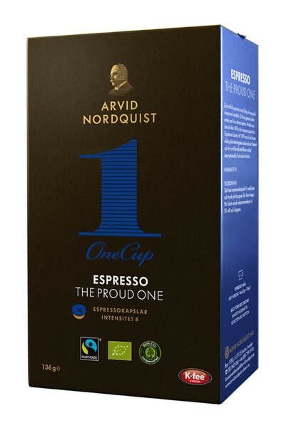 Kaffekapsel - Arvid Nordquist Espresso The Good & Proud One 16 st