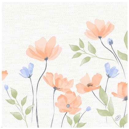 Servett Bunny Bloom 40x40 cm 60-pack