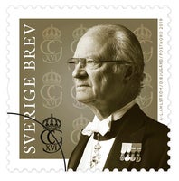 Inrikes Frimärke Kung Carl Gustaf 100 st/rulle