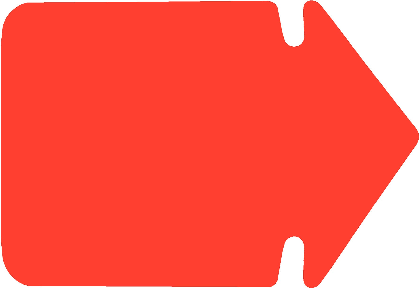 Skyltkartong Pil 230 x 165 mm 25-pack