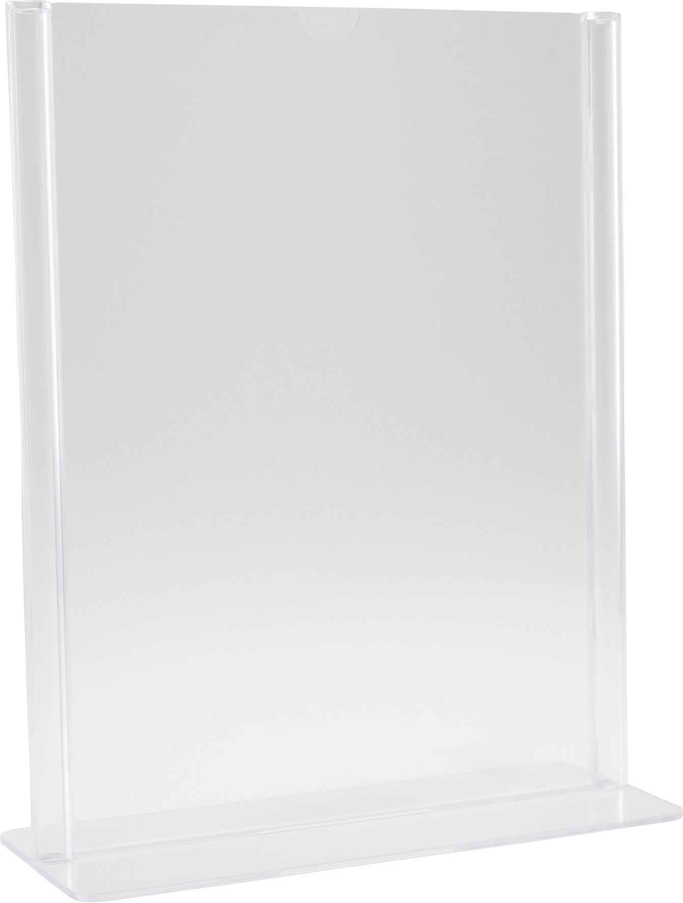 Skyltställ A7 T-fot transparent
