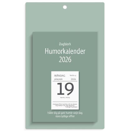 Väggplån med dagblock Humor