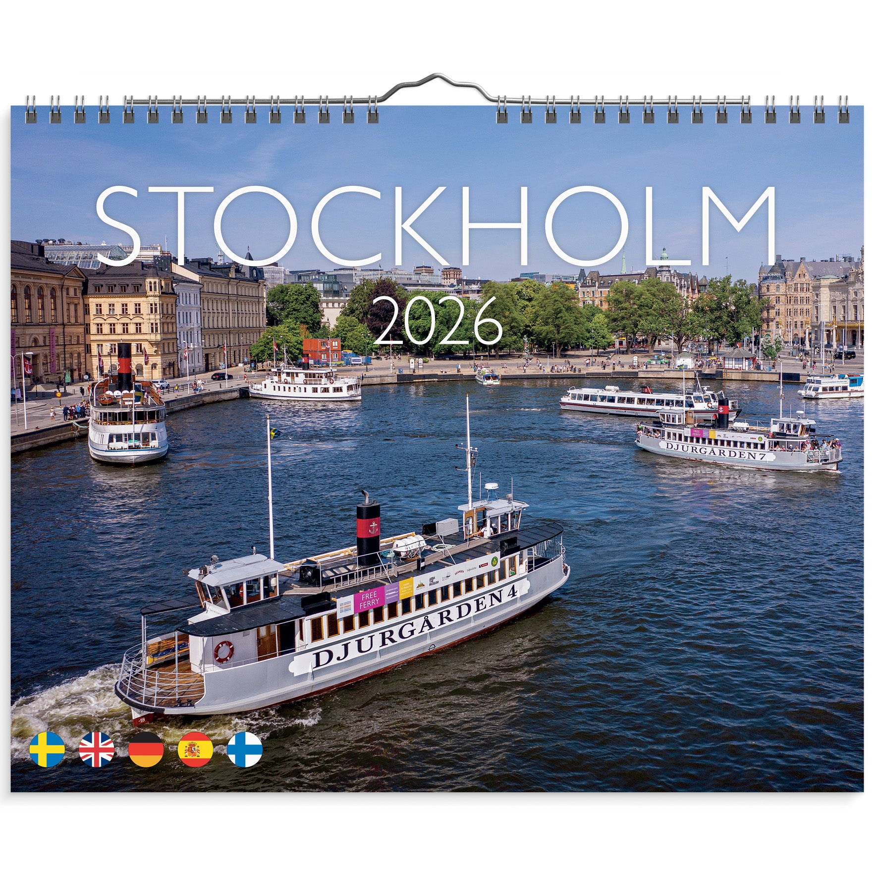 Väggkalender Stockholm 2026