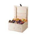 Trälåda med inslaget godis 900 g