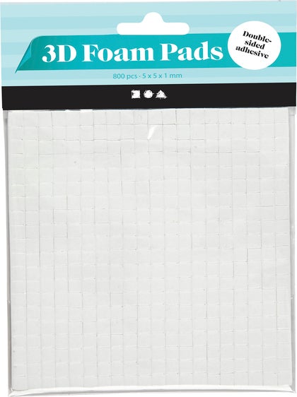 Fästkuddar 3D 5x5mm 800/fp
