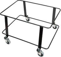 Korgtralla med hjul svart