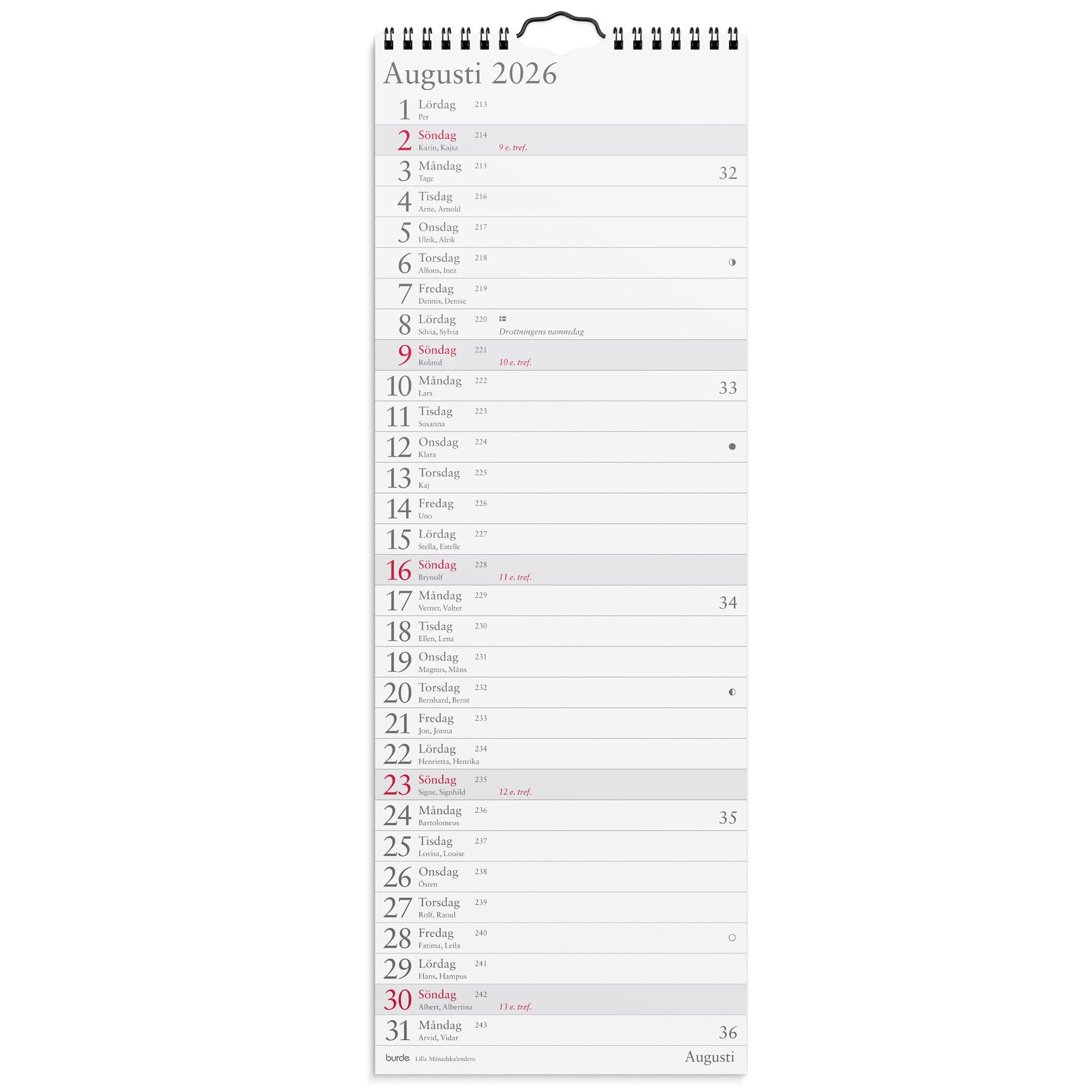 Lilla Månadskalendern 2026