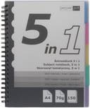 Ämnesblock 5flikar A4 150blad