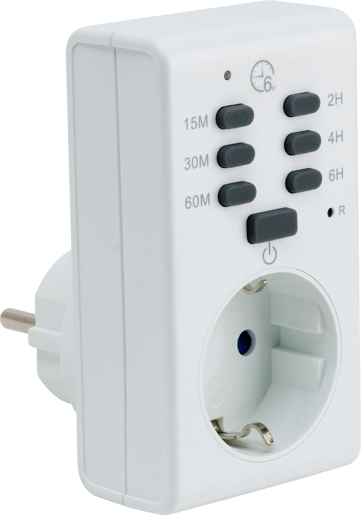 Säkerhetstimer 6 snabbval vit