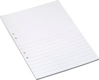 Arbetsblad A4 ½ sida linjerat 500/fp