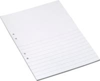 Arbetsblad A4 ½ sida linjerat 500/fp