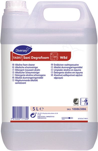 Sanitetsrengöringsmedel Taski Sani Degrafoam W8d 5 liter