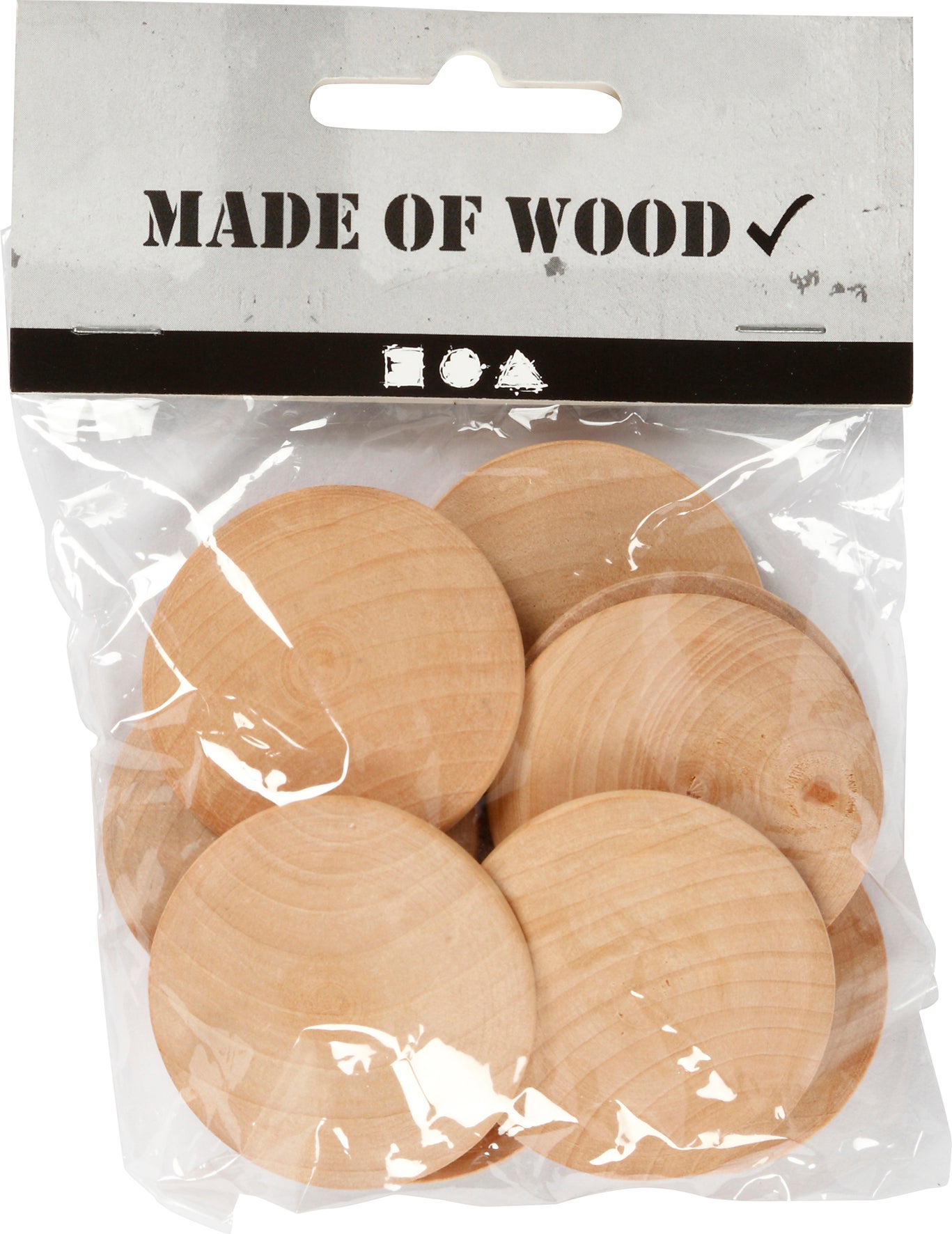 Träknappar 40 mm 10 st/fp