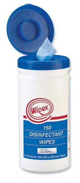 Wipex handdesinfektions servett Pal 150 st/fp 200 x 200 mm