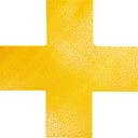 Golvmarkering "Kryss" gul 10 st/fp