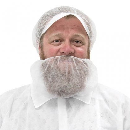 Skäggskydd vit 100 st/fp