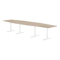 Konferensbord 4200 x 1200 mm Vit ask/Vit