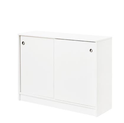 Förvaringsskåp Vit Skjutdörr