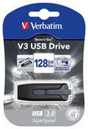 USB 3.0 Verbatim V3 128GB Svart