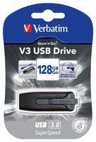 USB 3.0 Verbatim V3 128GB Svart